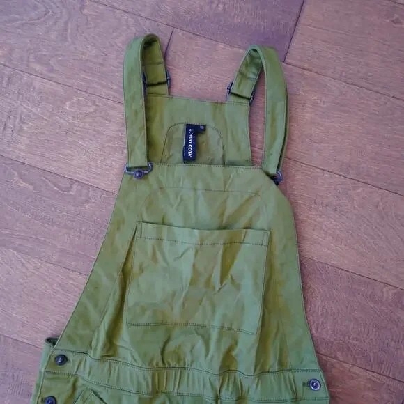 NWT Jonny Cota Studio CARGO OVERALLS IN GREEN Unisex Size XS